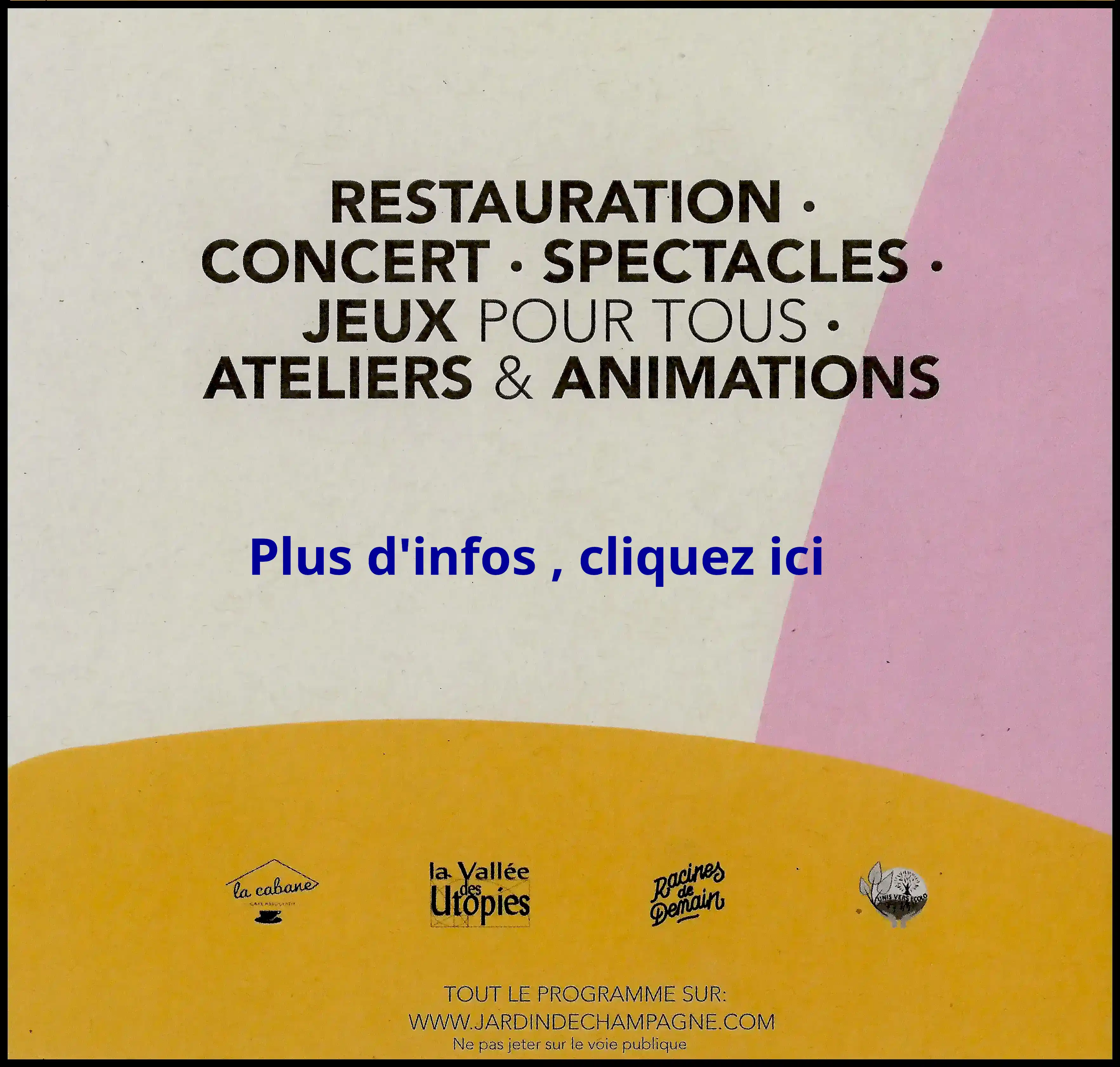 Fête du printemps le 24 mai 2025 cafeasso-lacabane à Champagne-sur-Oise