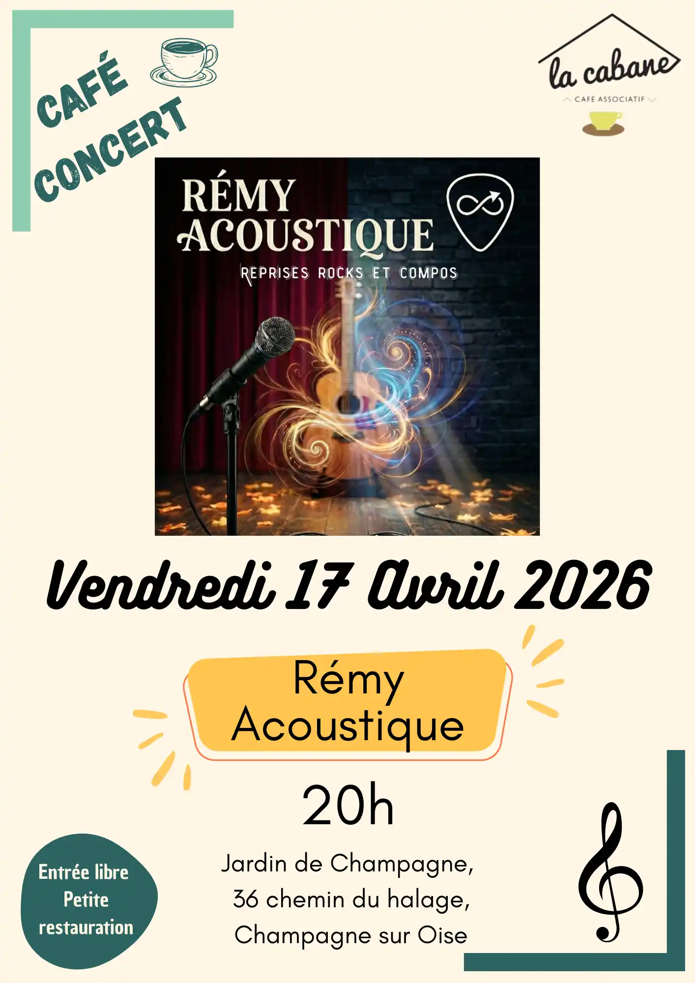 Groupe: Rémy acoustique le 17 avril 2026