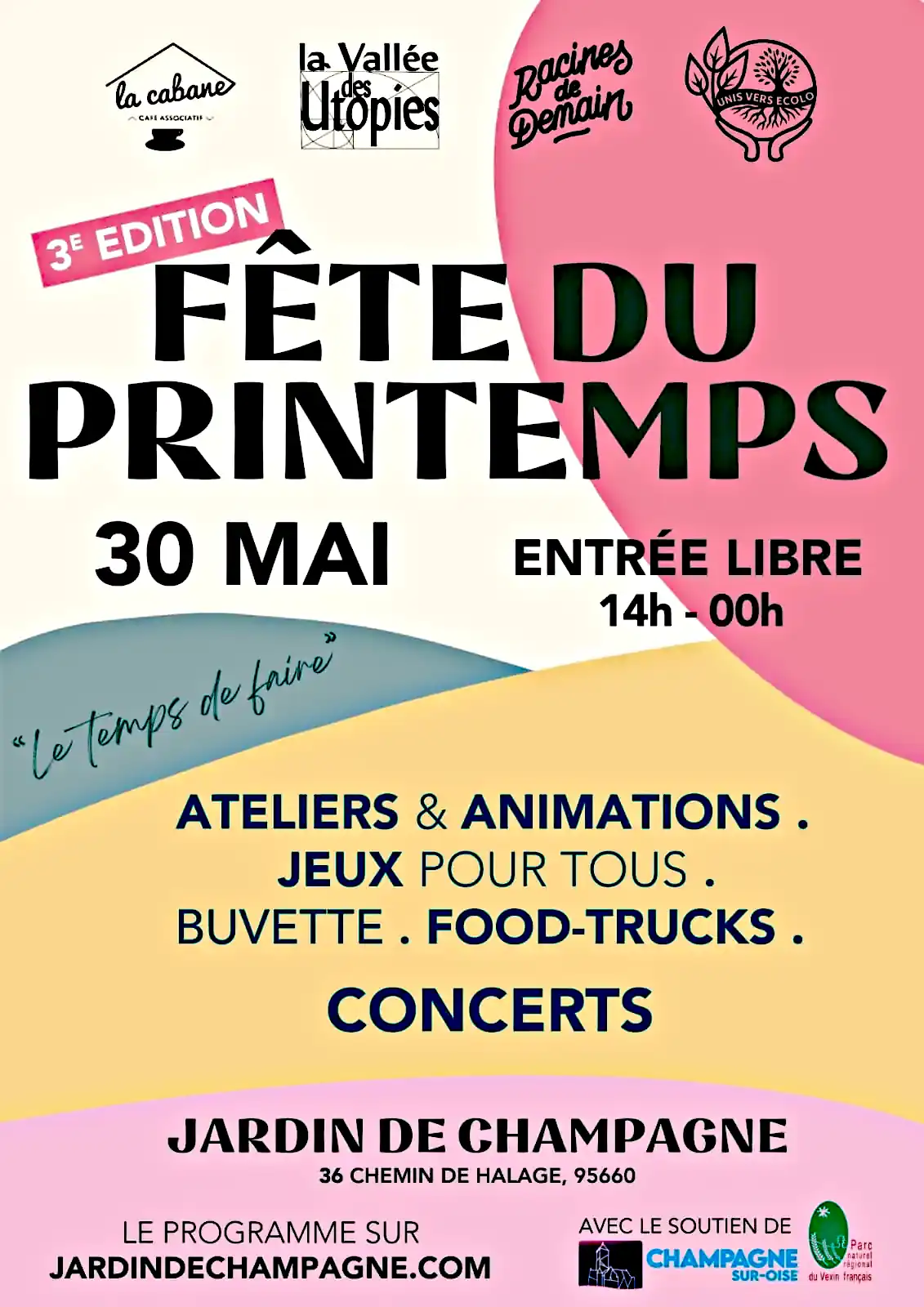 Fête du printemps avec lacabane à Champagne-sur-Oise 95660