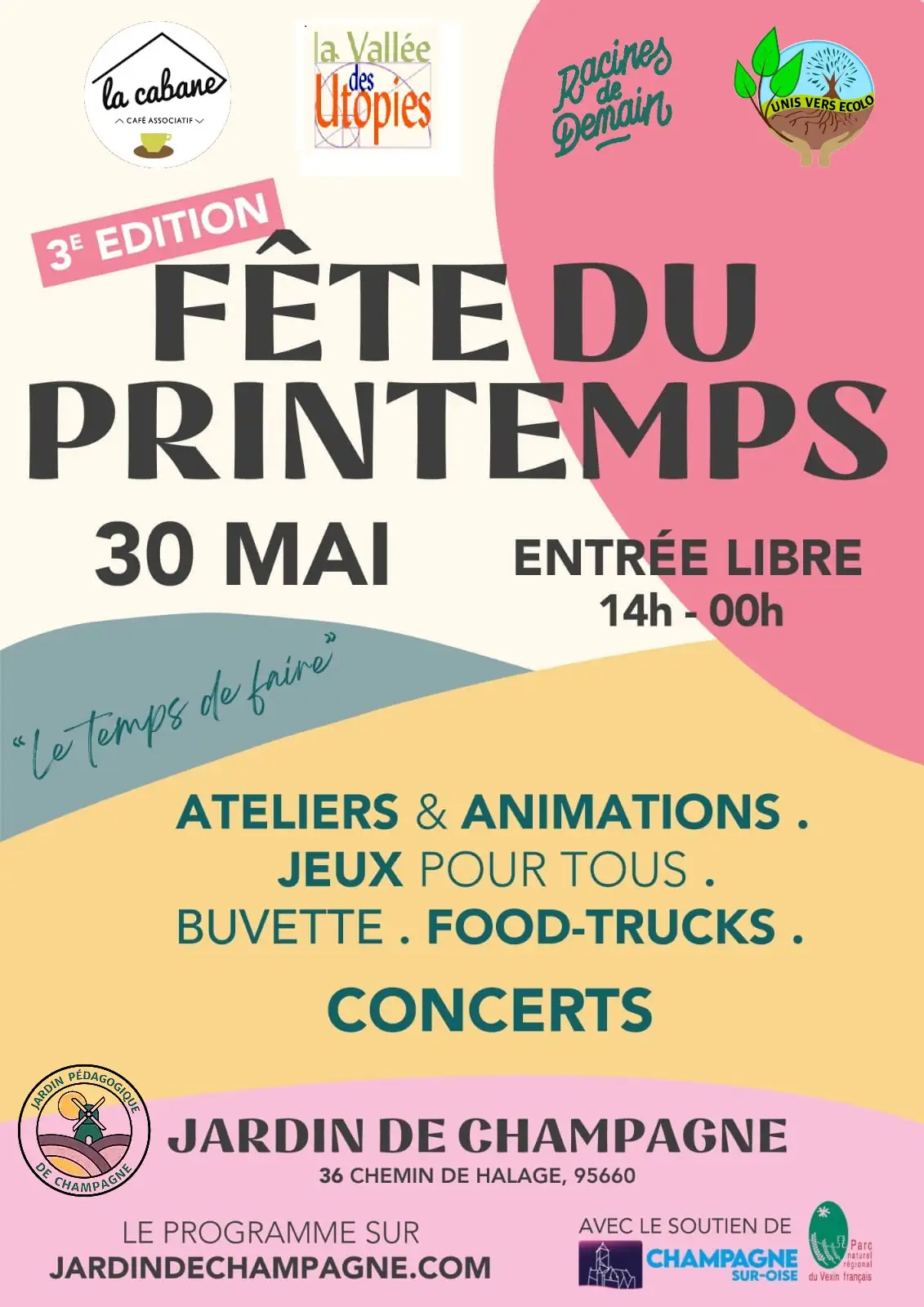 Fête du printemps avec lacabane à Champagne-sur-Oise 95660