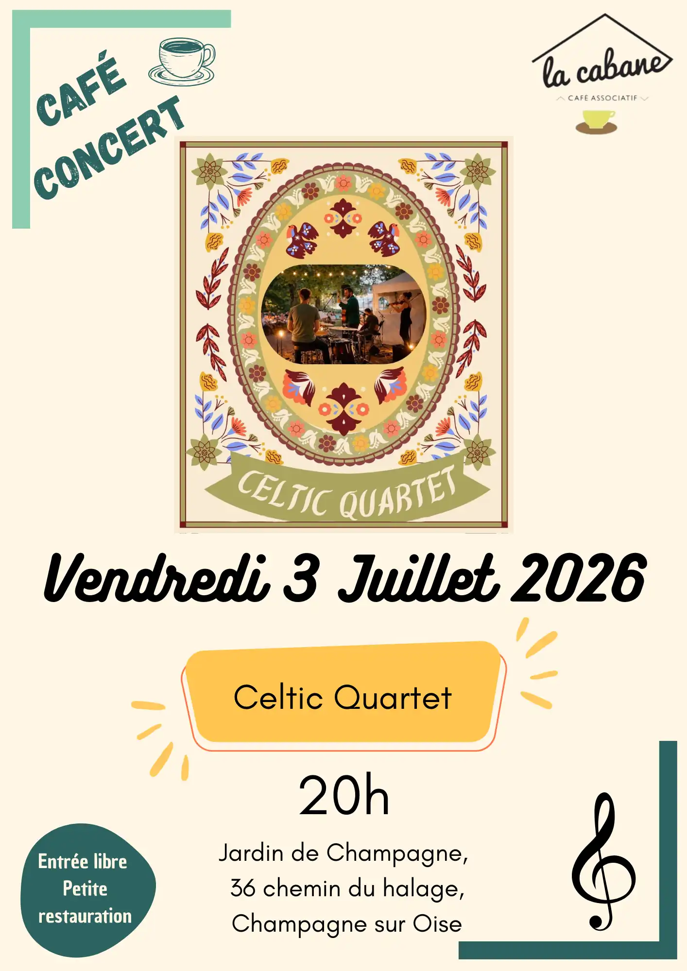 Celtic Quartet le 3 juillet 2026