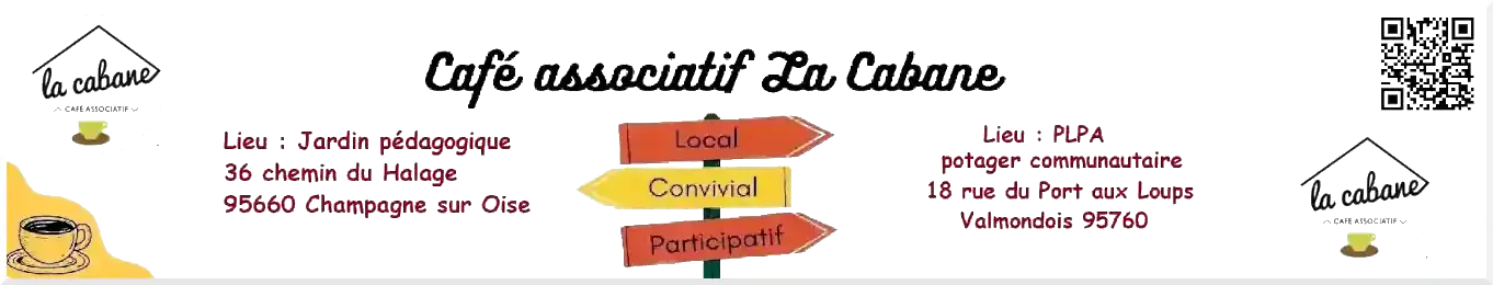 Bannière accueil du café asso lacabane Champagne-sur-Oise