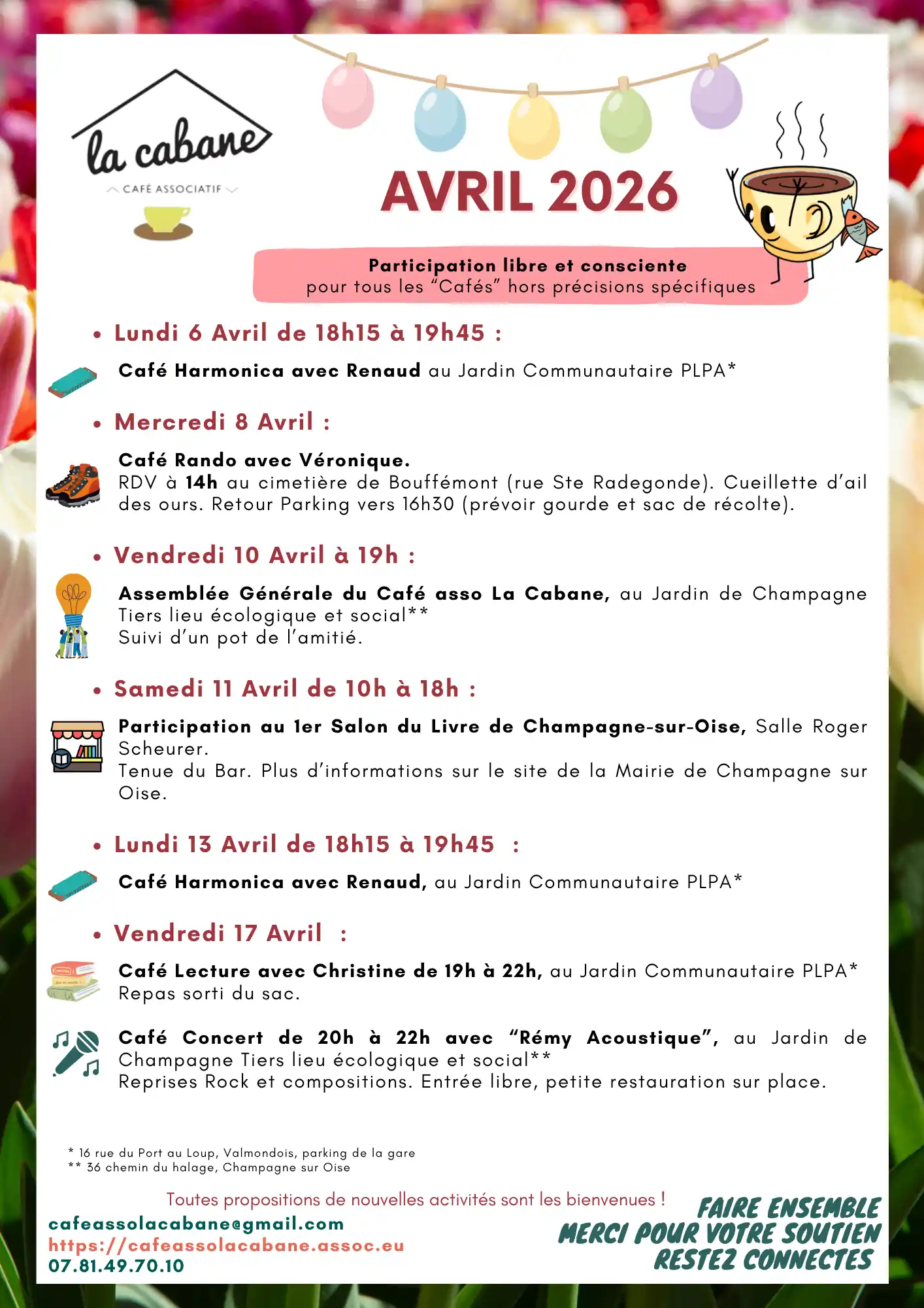Evenements cafe-asso-la-cabane mars 2026