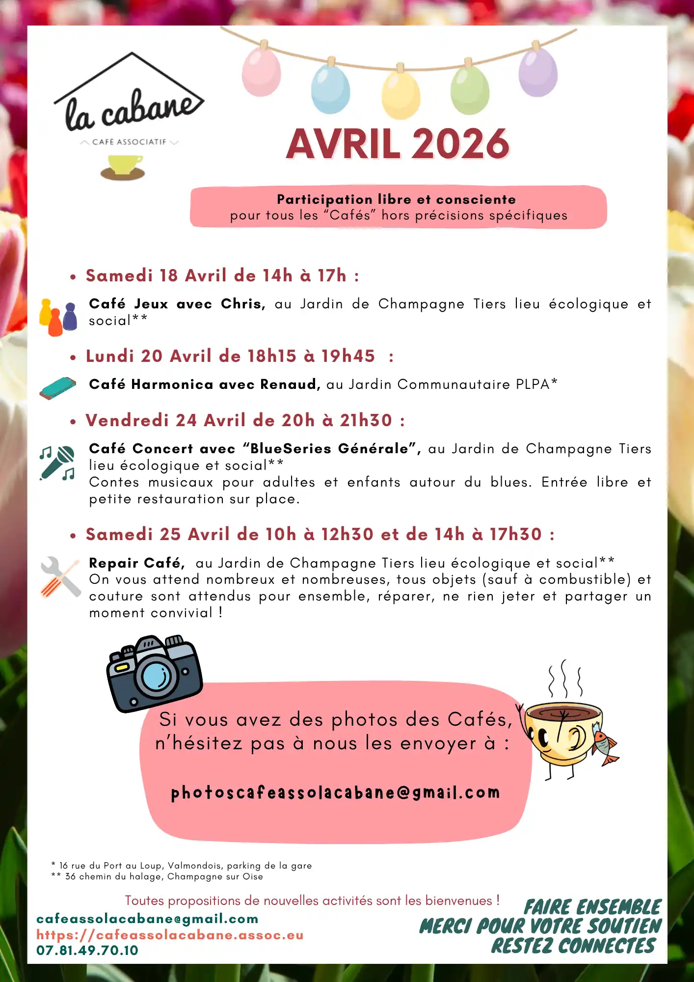 Evenements cafe-asso-la-cabane mars 2026